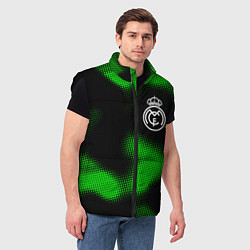 Мужской жилет Real Madrid sport halftone, цвет: 3D-черный — фото 2