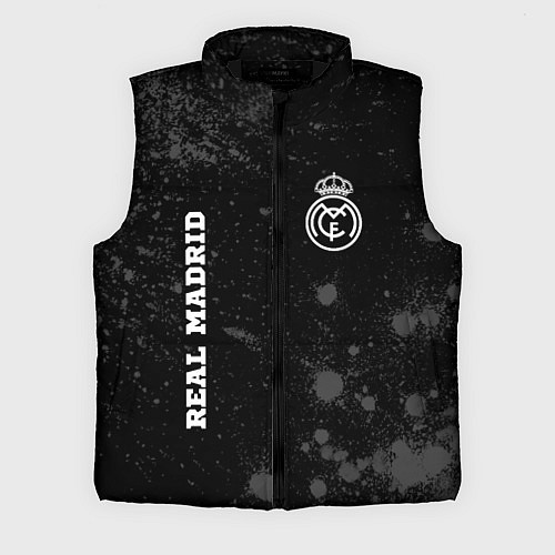 Мужской жилет Real Madrid sport на темном фоне вертикально / 3D-Черный – фото 1