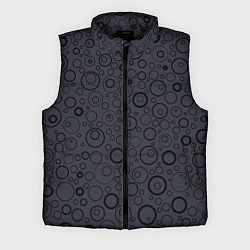 Мужской жилет Серо-фиолетовый паттерн пузырьки, цвет: 3D-черный