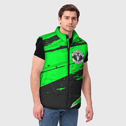 Мужской жилет Manchester United sport green, цвет: 3D-черный — фото 2