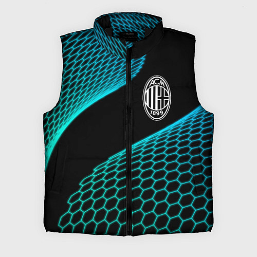 Мужской жилет AC Milan football net / 3D-Черный – фото 1