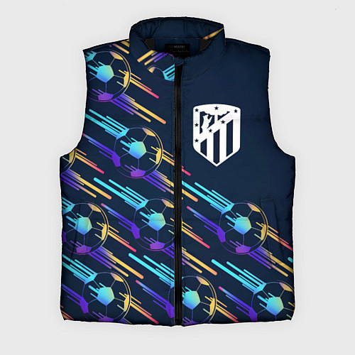 Мужской жилет Atletico Madrid градиентные мячи / 3D-Черный – фото 1