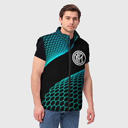 Мужской жилет Inter football net, цвет: 3D-черный — фото 2