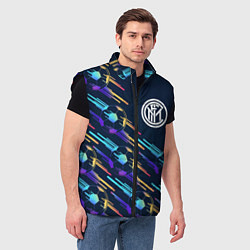 Мужской жилет Inter градиентные мячи, цвет: 3D-черный — фото 2