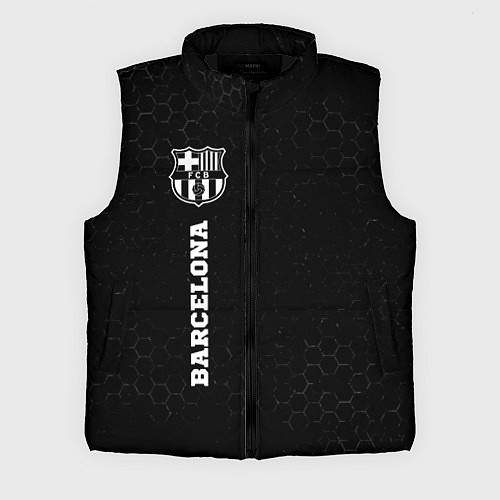 Мужской жилет Barcelona sport на темном фоне по-вертикали / 3D-Черный – фото 1