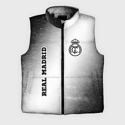 Мужской жилет Real Madrid sport на светлом фоне вертикально, цвет: 3D-черный