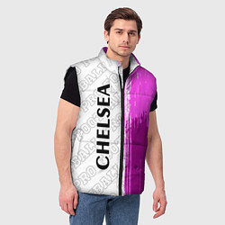 Мужской жилет Chelsea pro football по-вертикали, цвет: 3D-черный — фото 2