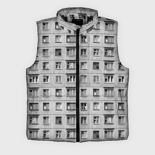 Мужской жилет Эстетика хрущёвки / 3D-Черный – фото 1