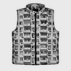 Мужской жилет Панелька в черно-белых тонах, цвет: 3D-черный