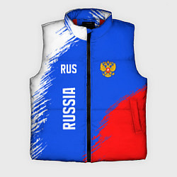 Мужской жилет Триколор и герб России, цвет: 3D-красный