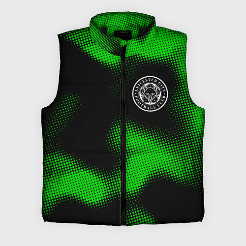 Мужской жилет Leicester City sport halftone / 3D-Черный – фото 1