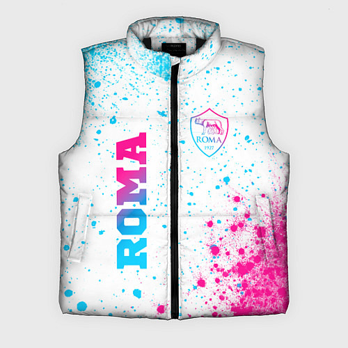 Мужской жилет Roma neon gradient style вертикально / 3D-Черный – фото 1