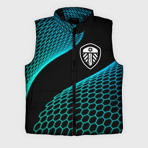 Мужской жилет Leeds United football net / 3D-Черный – фото 1