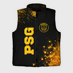 Мужской жилет PSG - gold gradient вертикально