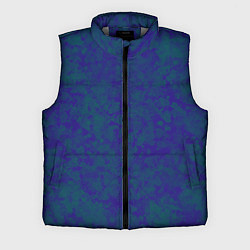 Мужской жилет Камуфляж синий с зелеными пятнами, цвет: 3D-светло-серый