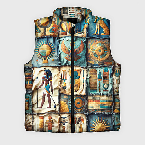 Мужской жилет Пэчворк из Египта / 3D-Черный – фото 1
