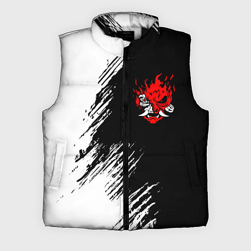 Мужской жилет Логотип самурая из киберпанка 2077 / 3D-Черный – фото 1