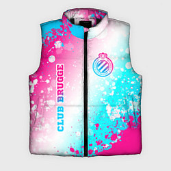 Мужской жилет Club Brugge neon gradient style вертикально