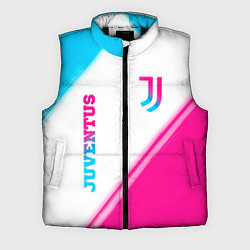 Мужской жилет Juventus neon gradient style вертикально