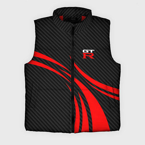Мужской жилет GTR Nissan - Carbon and red / 3D-Красный – фото 1