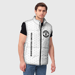 Мужской жилет Manchester United sport на светлом фоне вертикальн, цвет: 3D-черный — фото 2