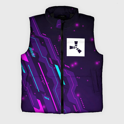 Мужской жилет Rust neon gaming / 3D-Черный – фото 1