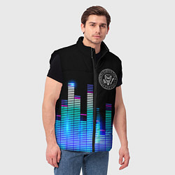 Мужской жилет Ramones эквалайзер, цвет: 3D-черный — фото 2