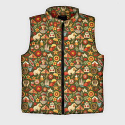 Мужской жилет Солдат и символика СССР, цвет: 3D-красный