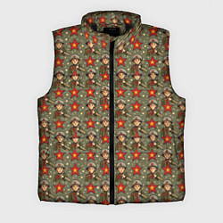 Мужской жилет 9 мая солдаты паттерн, цвет: 3D-черный
