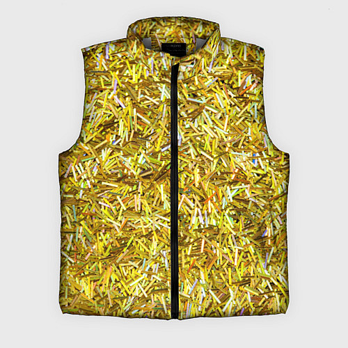 Мужской жилет Золотые ленточки / 3D-Светло-серый – фото 1