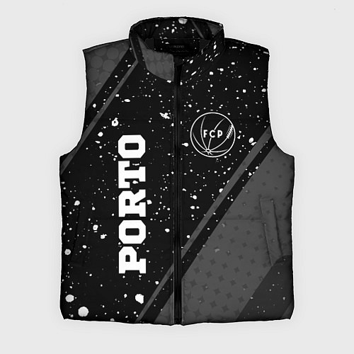 Мужской жилет Porto sport на темном фоне вертикально / 3D-Черный – фото 1