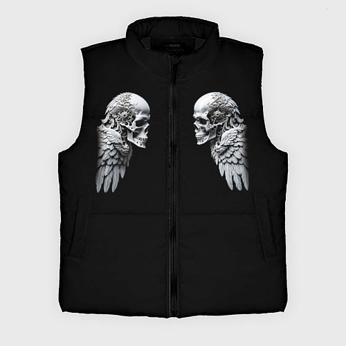 Мужской жилет Skulls and Wings Mechanic / 3D-Черный – фото 1