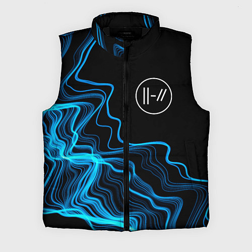 Мужской жилет Twenty One Pilots sound wave / 3D-Черный – фото 1