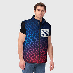 Мужской жилет Dota неоновые соты, цвет: 3D-черный — фото 2