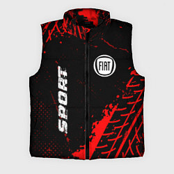 Мужской жилет Fiat red sport tires, цвет: 3D-черный