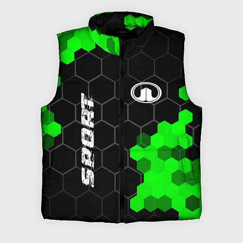 Мужской жилет Great Wall green sport hexagon / 3D-Черный – фото 1