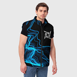 Мужской жилет Metallica sound wave, цвет: 3D-черный — фото 2