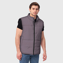 Мужской жилет Ежевичный однотонный текстурированный, цвет: 3D-черный — фото 2