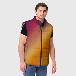 Мужской жилет Абстракция солнечный луч, цвет: 3D-светло-серый — фото 2