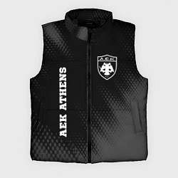 Мужской жилет AEK Athens sport на темном фоне вертикально