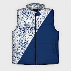 Мужской жилет Сине-белый пополам
