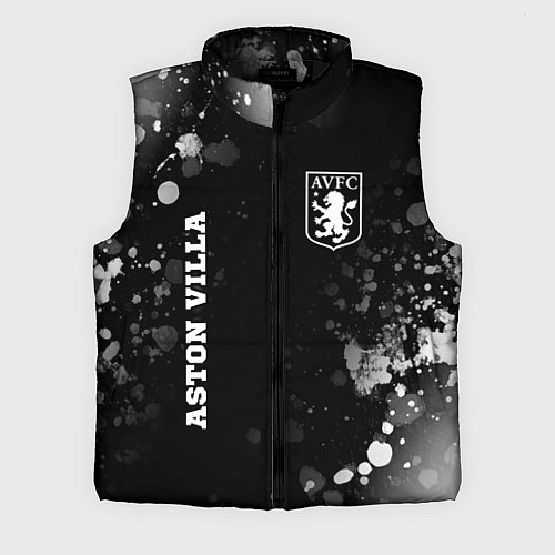 Мужской жилет Aston Villa sport на темном фоне вертикально / 3D-Черный – фото 1