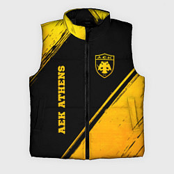 Мужской жилет AEK Athens - gold gradient вертикально
