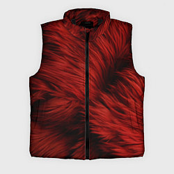Мужской жилет Красная шерсть, цвет: 3D-черный
