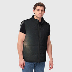 Мужской жилет Звездный космос темно-синий, цвет: 3D-светло-серый — фото 2