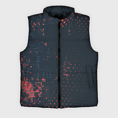 Мужской жилет Брызги краски на стену / 3D-Черный – фото 1