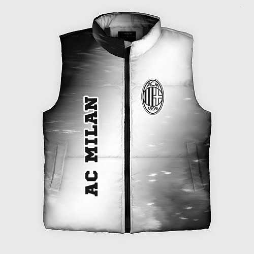 Мужской жилет AC Milan sport на светлом фоне вертикально / 3D-Черный – фото 1
