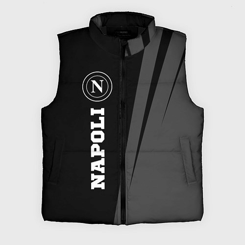Мужской жилет Napoli sport на темном фоне по-вертикали / 3D-Черный – фото 1