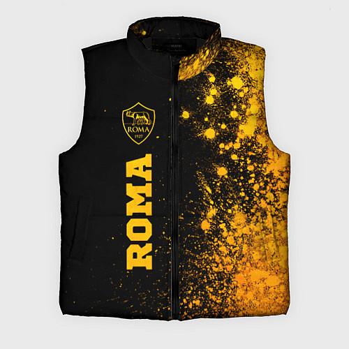 Мужской жилет Roma - gold gradient по-вертикали / 3D-Черный – фото 1