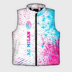 Мужской жилет AC Milan neon gradient style по-вертикали, цвет: 3D-черный